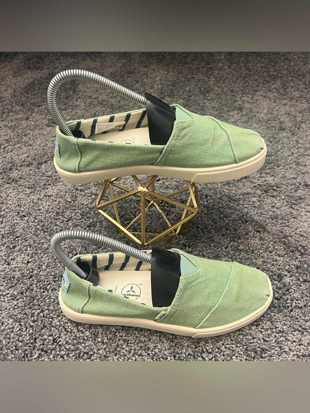 TOMS Alpargata Cupsole Sneaker Women’s Size 6 Pistachio Green Heritage Canvas